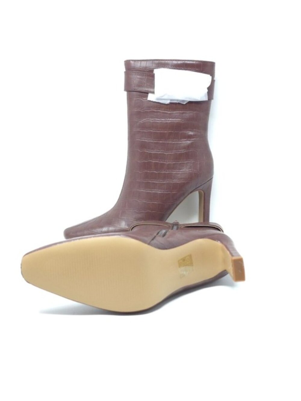 Journee Collection Elanie Brown Ankle Boots 7.5M - Picture 7 of 14
